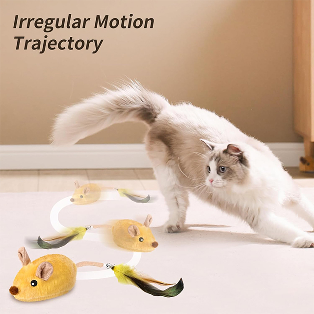 Wehao Interactive Cat Mouse Toy for Hunting Instincts