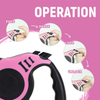 Wehao Retractable Dog Leash Durable Nylon Rope Comfortable Grip