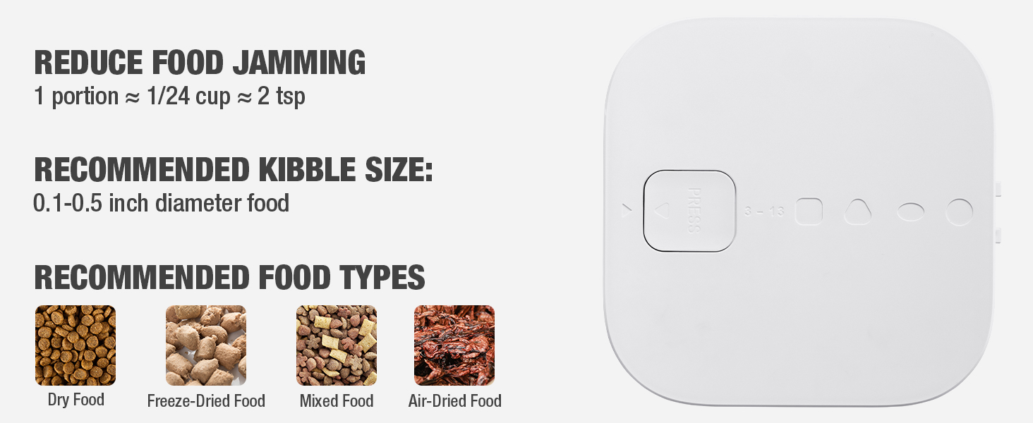 Reduce Food Jamming
