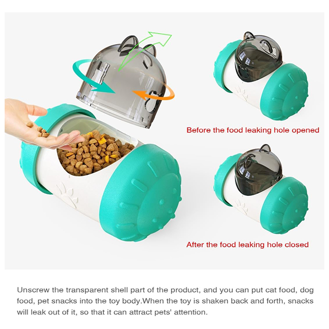 Wehao Cat Dog Treat Dispenser Puzzle Toy Slow Feeder