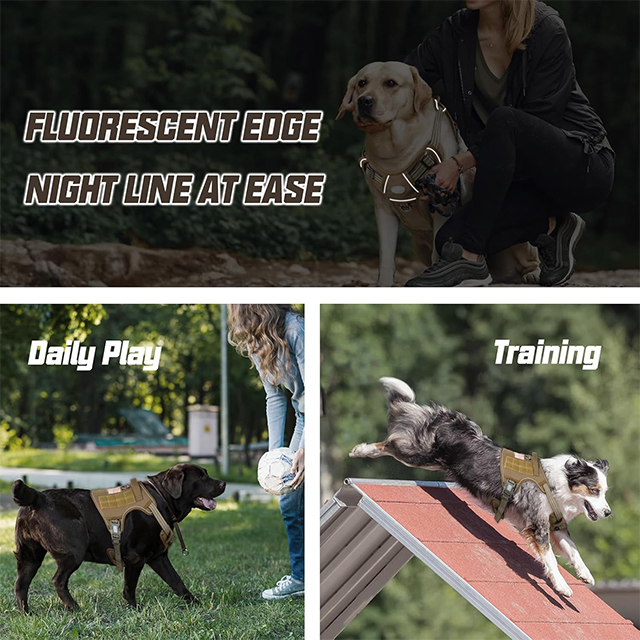Wehao Dog Harness Durable Adjustable No Pull Tactical Molle