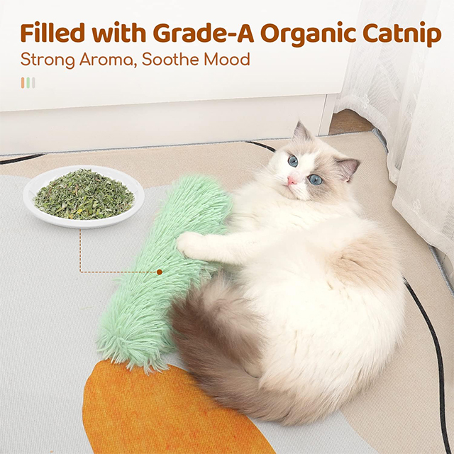 Wehao Soft Plush Crinkle Catnip Toys