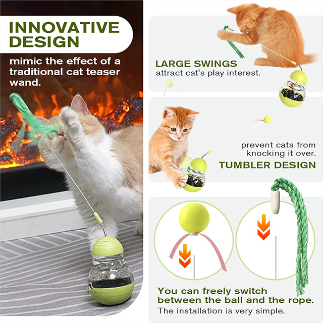 Wehao Wobble High-Elasticity Interactive Feeder Toy