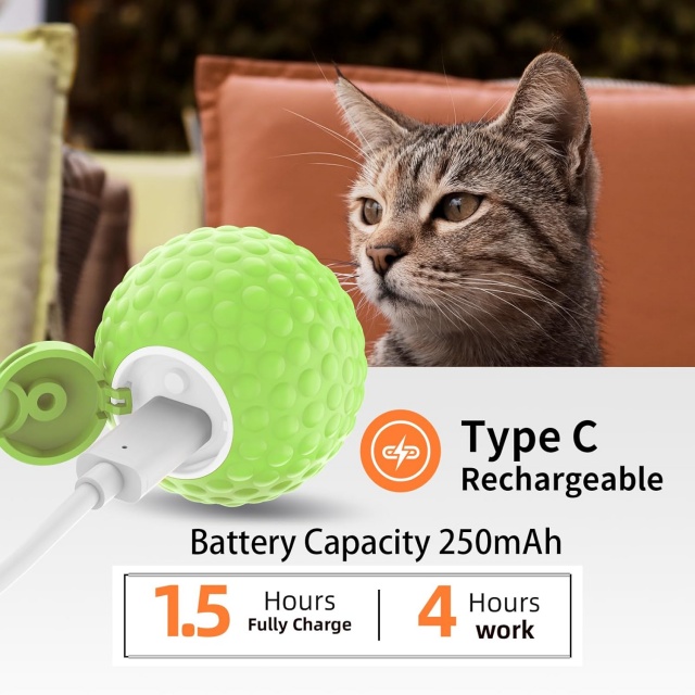 Bulk Remote Controlled Interactive Cat Toys Balls With Bird Sound